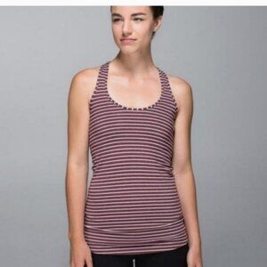 Lululemon Burgundy Women's Cool Racerback Tank Shirt  Top Sz 4